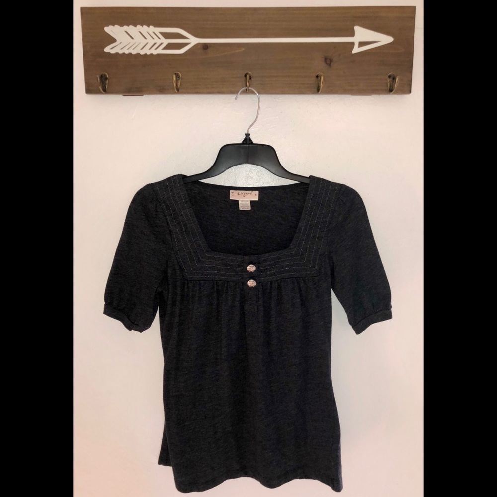 Dark grey Self Esteem top